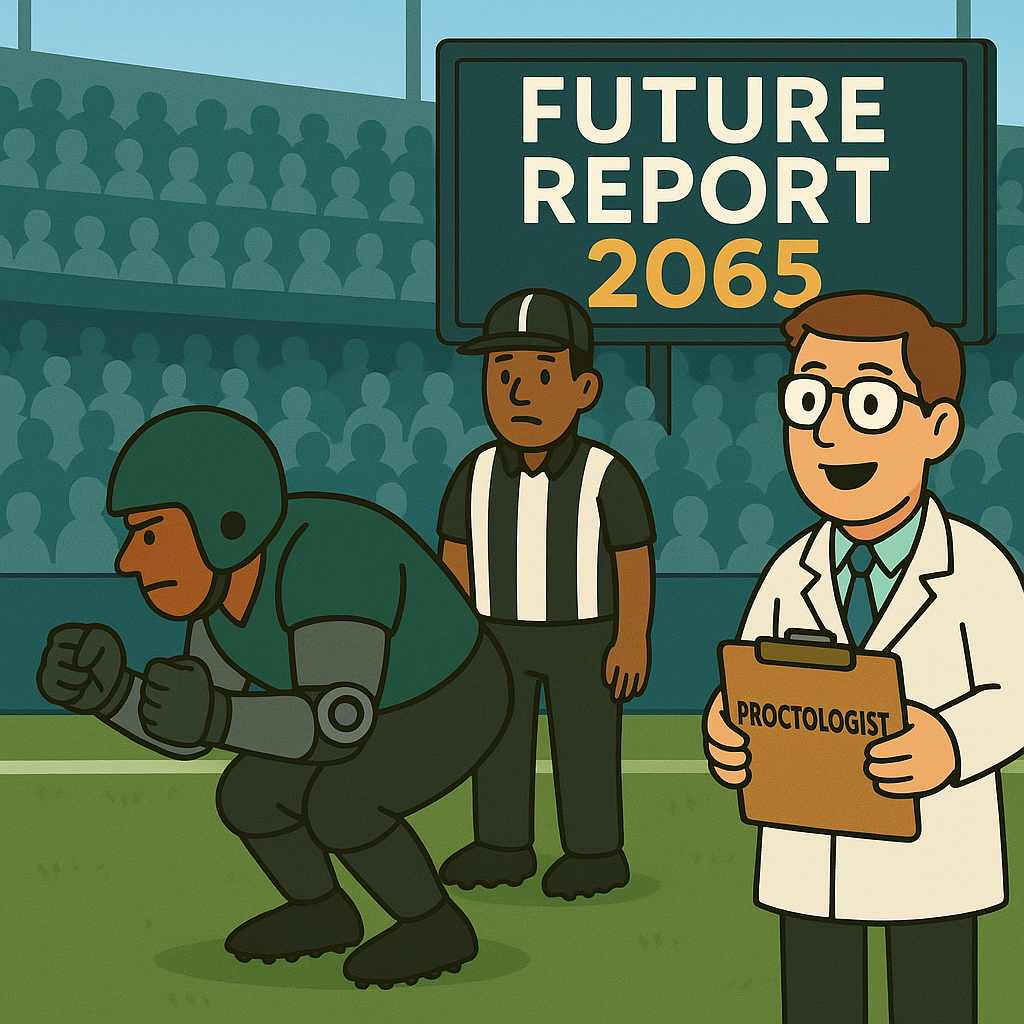 Bionic Tush Push turns the goal line into a contact sport for proctologists.